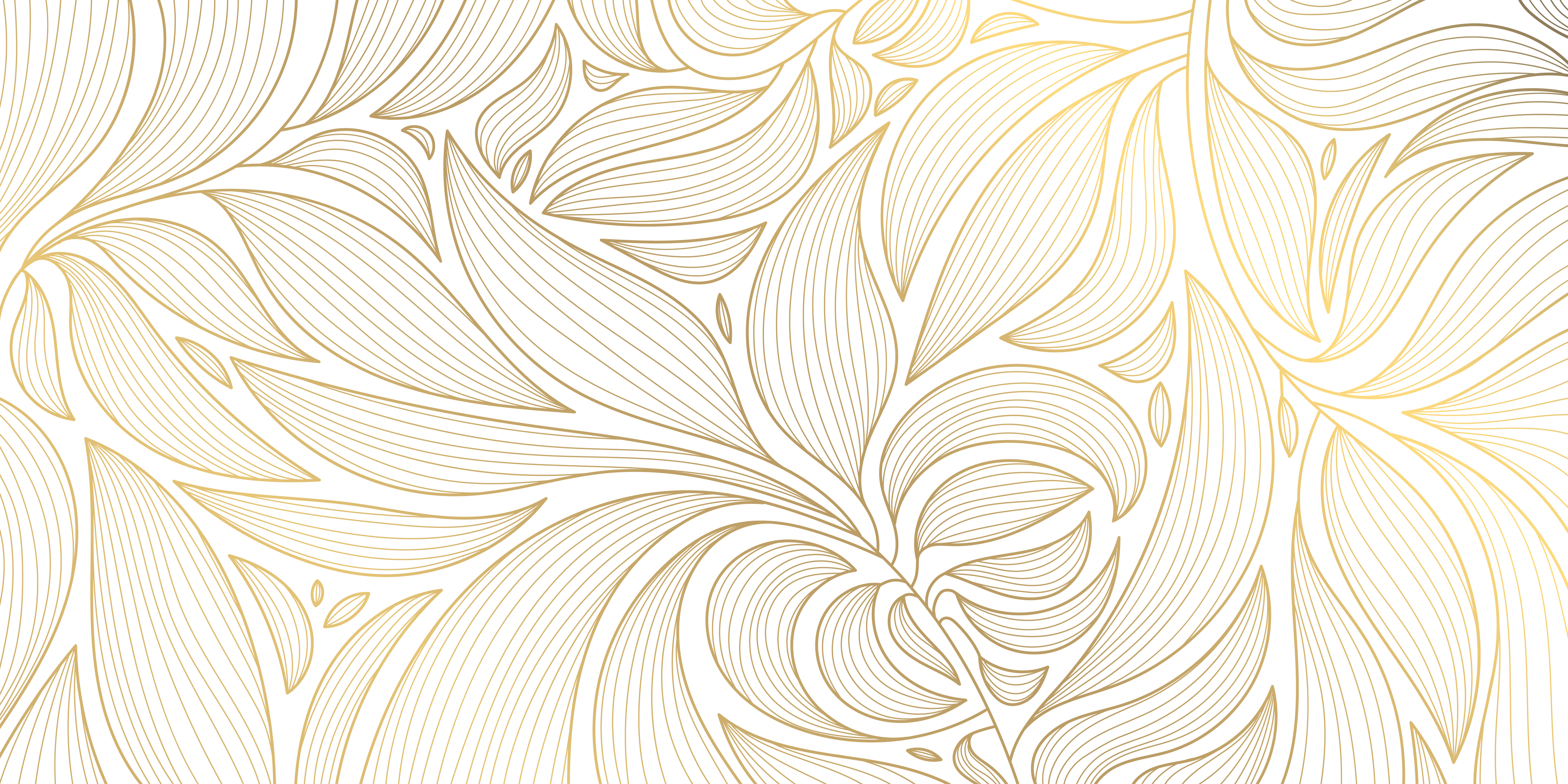 Decorative gold leaf border